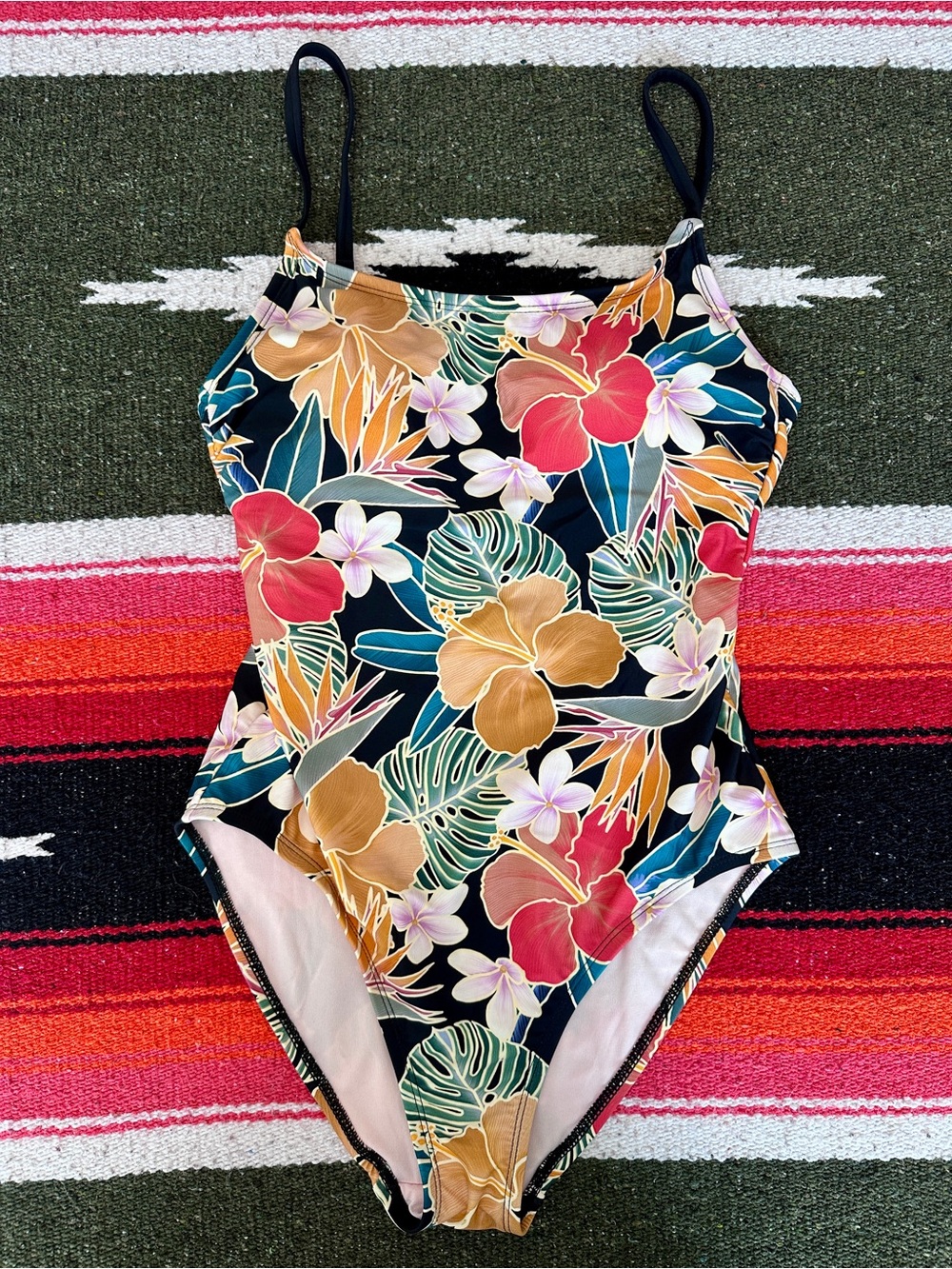 Hurley Women’s One Piece Floral Print Bathing Suit